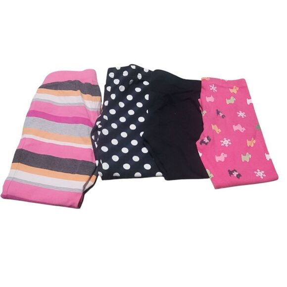 Bundle of 4 pair girls leggings 3t/3 - Picture 1 of 5